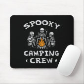 Spooky Camping Crew Halloween Camping Skeleton Cam Mousepad (Mit Mouse)