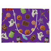 Spooky Candy Monsters Halloween Große Geschenktüte (Rückseite)