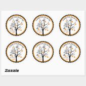 Spooky Candy Tree Halloween Favor Stickers (Blatt)