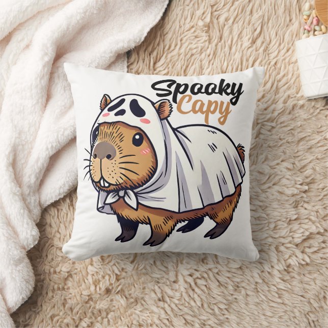 Spooky Capy Niedlich Halloween Kissen (Decke)