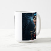Spooky Cartoon Biker Kaffeetasse (VorderseiteRechts)