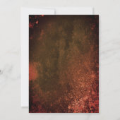 Spooky Carved Pumpkin Graveyard Halloween-Party Einladung (Rückseite)