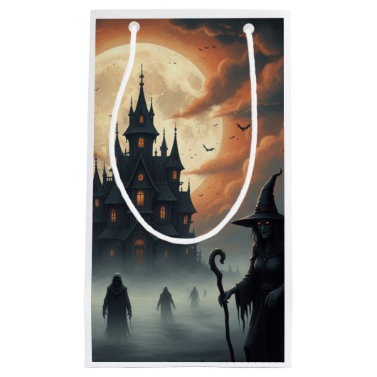 Spooky Castle Halloween Leckerei Bags Kleine Geschenktüte (Vorderseite)
