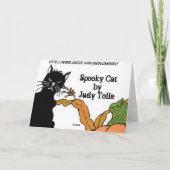 Spooky Cat Card Karte (Rückseite)