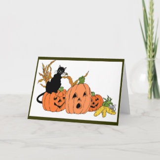 Spooky Cat Card Karte