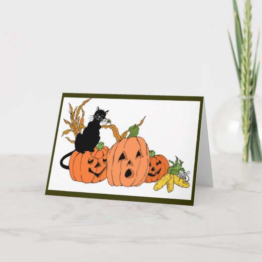 Spooky Cat Card Karte (Vorderseite)