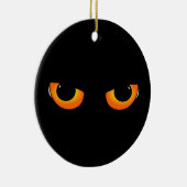 Spooky Cat Eyes Keramik Ornament (Rechts)