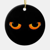 Spooky Cat Eyes Keramik Ornament (Vorne)