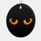 Spooky Cat Eyes Keramik Ornament (Links)