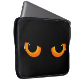 Spooky Cat Eyes Laptopschutzhülle (Vorne Rechts)