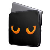 Spooky Cat Eyes Laptopschutzhülle (Vorderseite Links)