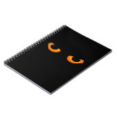 Spooky Cat Eyes Notizblock (Linke Seite)