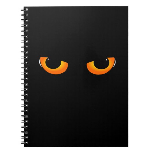 Spooky Cat Eyes Notizblock (Vorderseite)