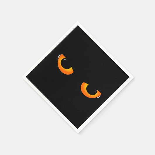 Spooky Cat Eyes Serviette (Ecke)