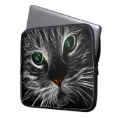 Spooky Cat Feline Soul Spirit Animal Laptopschutzhülle (Vorderseite Links)