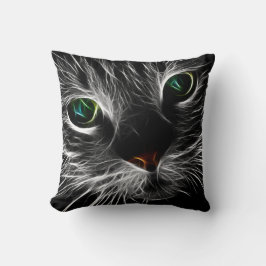 Spooky Cat Feline Soul Spirit Animal Throw Kissen