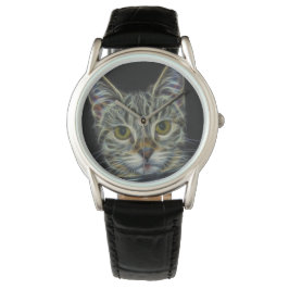 Spooky Cat Feline Soul Spirit Animal Watch Armbanduhr