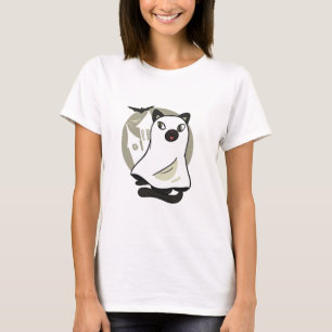 Spooky Cat Ghost T-Shirt