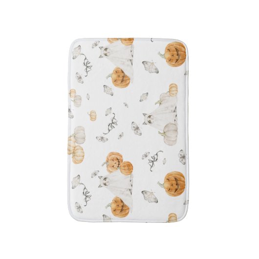 Spooky Cat Halloween Bath Mat Badematte (Vorderseite Vertikal)