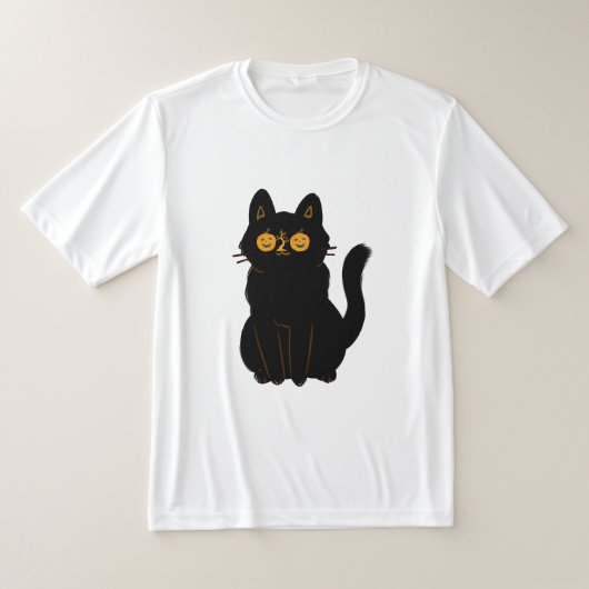 Spooky Cat Halloween T - Shirt (Ablage )