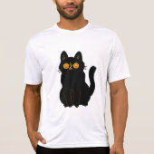 Spooky Cat Halloween T - Shirt (Vorderseite)
