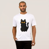 Spooky Cat Halloween T - Shirt (Vorne ganz)