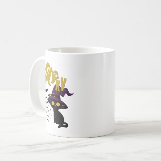 Spooky Cat Kaffeetasse (Vorderseite Links)