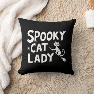 Spooky Cat Mama Spooky Cat Lady Halloween Cat Mama Kissen