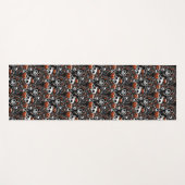Spooky Cat mit Skullen Yogamatte (Vorderseite (Horizontal))
