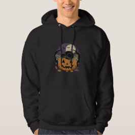 Spooky Cat Nickerchen Pumpkin | Halloween Design Hoodie