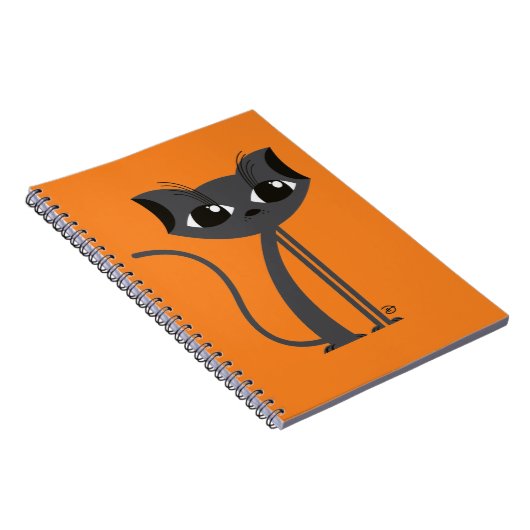 Spooky Cat - Notebook Notizblock (Rechte Seite)