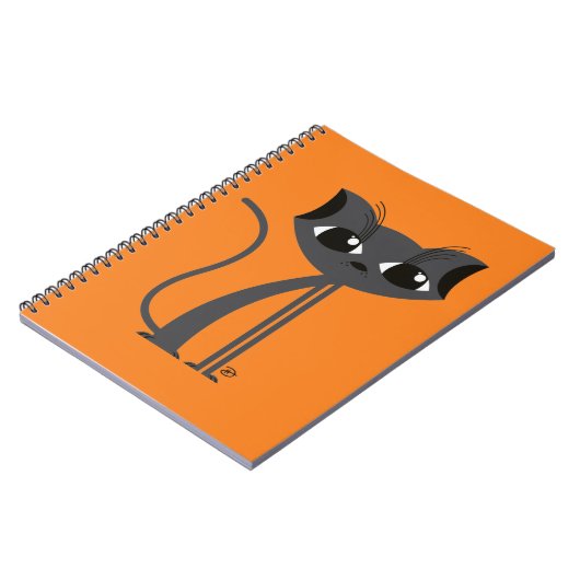 Spooky Cat - Notebook Notizblock (Linke Seite)