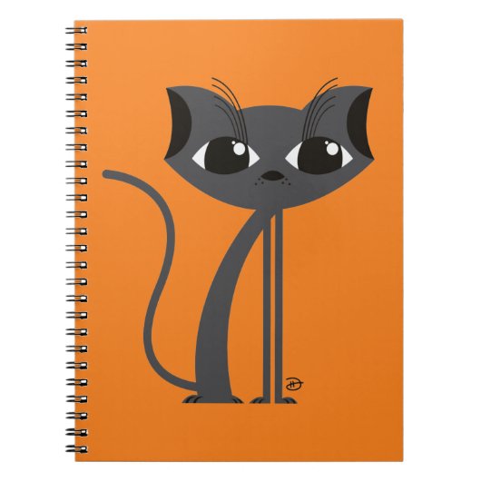 Spooky Cat - Notebook Notizblock (Vorderseite)