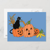 Spooky Cat Postkarte (Vorne/Hinten)