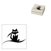 Spooky Cat Rubber Briefmarke Gummistempel (Stempel)