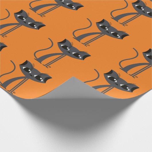 Spooky Cat - Schleifpapier Geschenkpapier (Ecke)