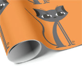 Spooky Cat - Schleifpapier Geschenkpapier (Rolleneckpunkt)