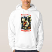 Spooky Cat, Skulls & Spuk Castle Hallowee Hoodie (Vorderseite)
