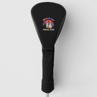 Spooky Cat Social Club Bohost Schwarze Katzen Hall Golf Headcover