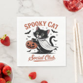 Spooky Cat Social Club PNG - Niedlich Kitten Class Serviette (Beispiel)