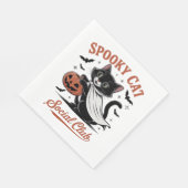 Spooky Cat Social Club PNG - Niedlich Kitten Class Serviette (Ecke)
