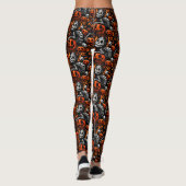 Spooky Cat und Pumpkins Leggings (Rückseite)