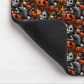 Spooky Cat und Pumpkins Mousepad (Ecke)