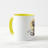 Spooky Cat und Vollmond Tasse (Vorderseite Links)