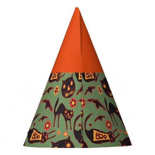 Spooky Cats Halloween-Party Hats Partyhütchen (Rückseite)