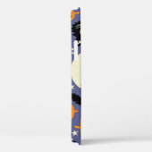 Spooky Cats Pumpkins Lila Muster Case-Mate iPhone Hülle (Rückseite / Rechts)