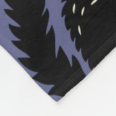 Spooky Cats Pumpkins Lila Muster Fleecedecke (Ecke)