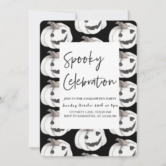 Spooky Celebration | Einladung zu Halloween (Vorderseite)