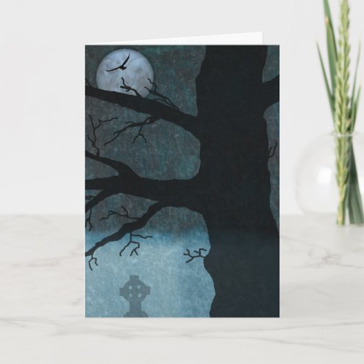 Spooky cemetery card karte (Vorderseite)