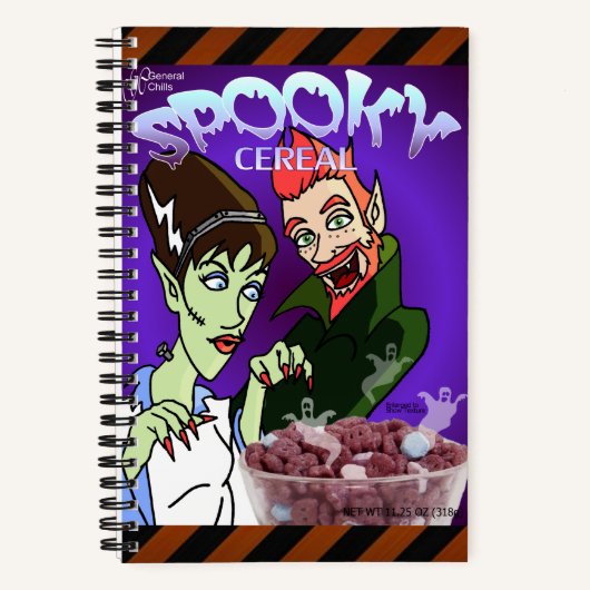 Spooky Cereal Notebook Notizblock (Vorderseite)
